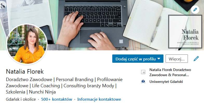 profil na linkedin profesjonalny doradztwo zawodowe natalia florek